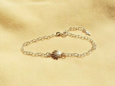 Charm bracelet for a new Camino, with scallop shell - 925 silver