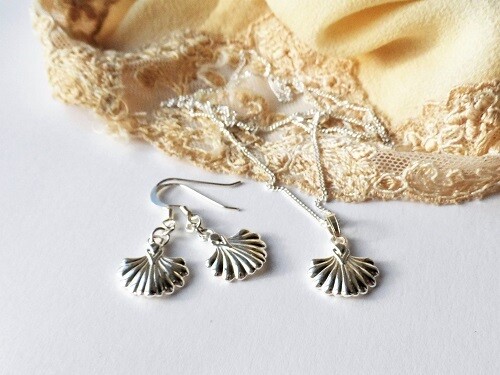 Camino de Santiago necklace + earring set
