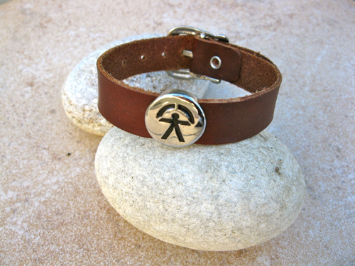 Indalo bracelet for ambitions of health and success - leather watch-strap