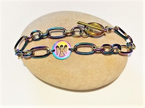 Wellness jewellery bracelet for protection / health - Angel