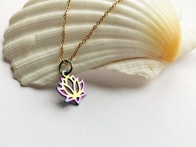 Stay Well gift, wellness necklace - Lotus
