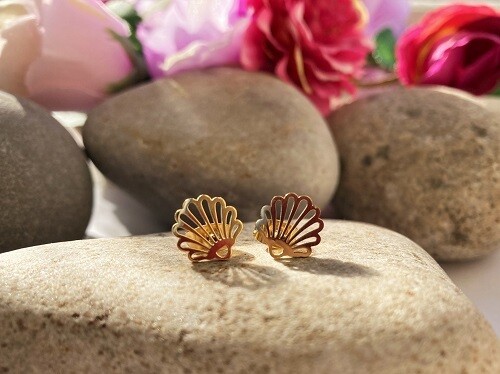 Shell Stay Well wellness earrings