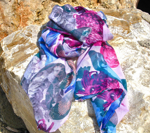 Butterfly scarf ~ lovely lilac