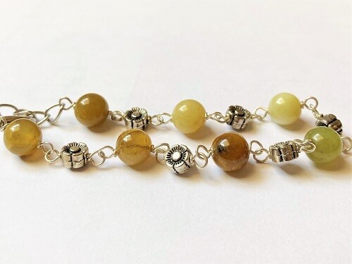 Camino travel bracelet jade silver