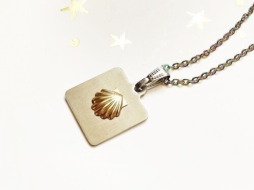 Enjoy the Journey - Travellers dog tag with shell