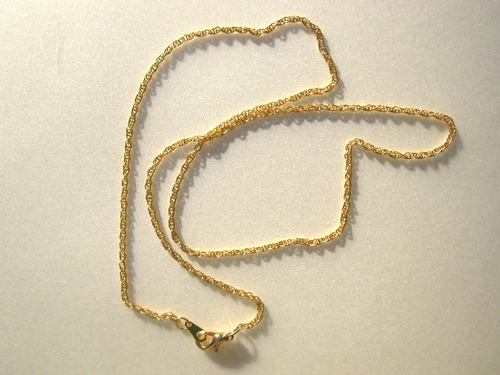 Rope chain - gold plated