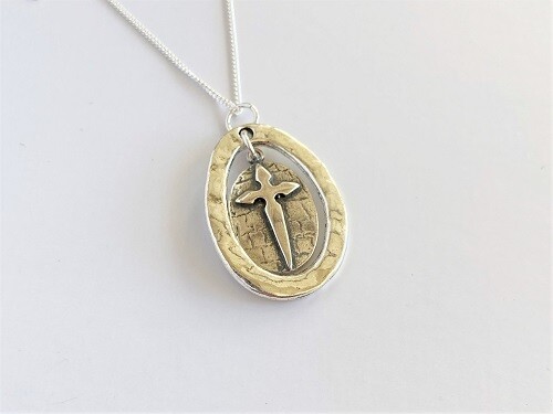 St James cross pendant necklace