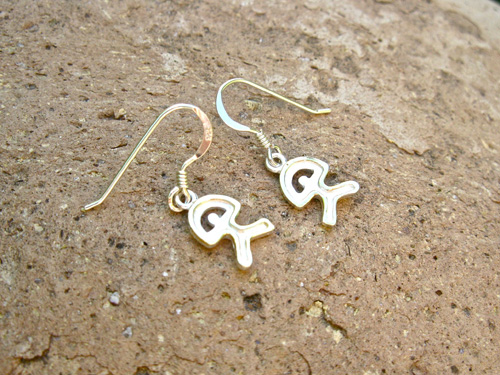 Indalo earrings ~ bicoloured sterling silver