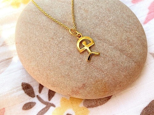 Gold filled Indalo necklace classic small flat