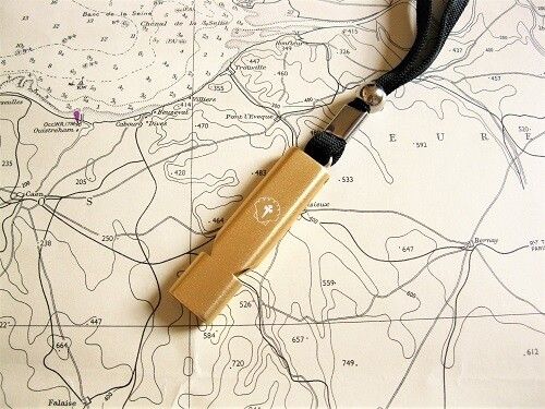 Travellers Cross Safety Whistle - sAfe Jewellery, Colour of Whistle: Gold