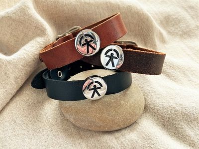 Indalo bracelet for ambitions of health and success - leather strap