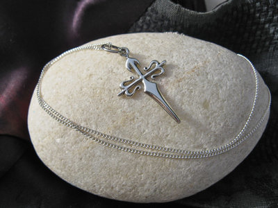 Cross of St James / Cruz de Santiago necklace - silver