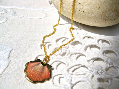 Santiago de Compostela Camino necklace ~ gold plate