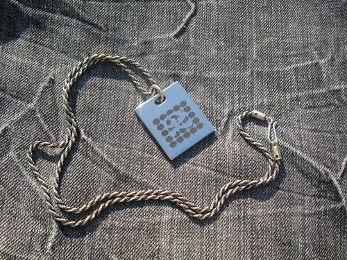 Indalo dog tag necklace ~ stainless steel