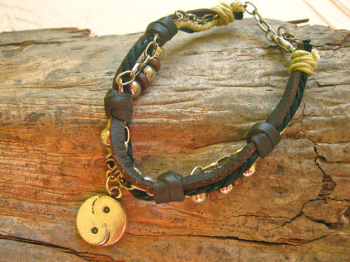 YIN YANG bracelet ~ NaturalSoul, mocha