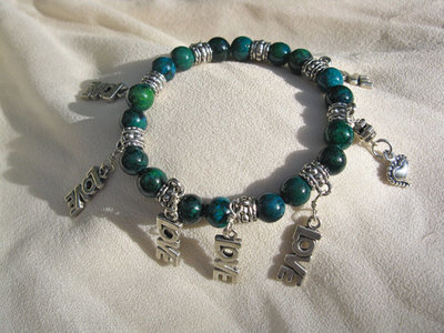 LOVE charm bracelet ~ phoenix stone