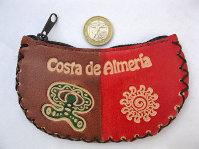 Spanish Leather Purse ~ Indalo, Costa de Almeria