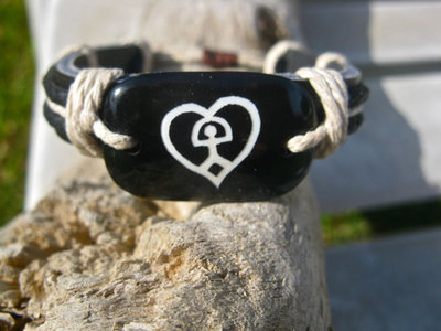 Indalo love bracelet ~ leather and cord