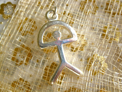 Indalo pendant ~ classic, large + chunky, silver, 40mm