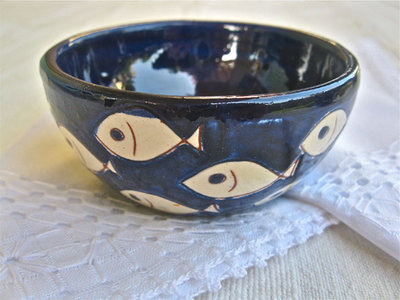Spanish ceramic bowl ~ pez