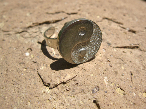 Pair of YIN YANG friendship rings