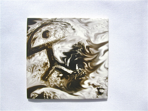 Indalo tile ~ Inferno, glazed