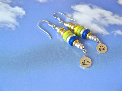 Life Path Zodiac charm earrings ~ inca