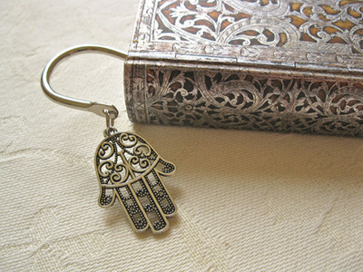 Hamsa Hand of Fatima bookmark ~ squiggly