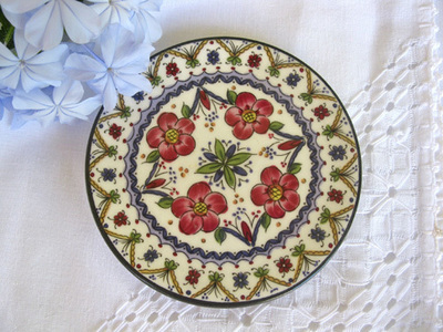 Spanish Plate ~ Merida, floral