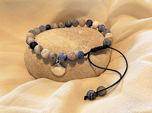 Camino shell travel bracelet - Sodalite