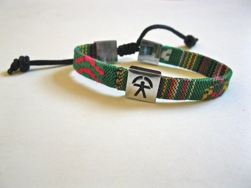 Indalo bracelet ~ woven patterned adjustable strap 2