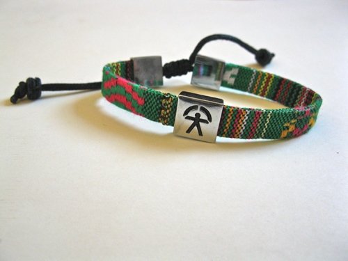 Indalo bracelet ~  woven patterned adjustable strap 2, Choose bracelet pattern: Pattern F