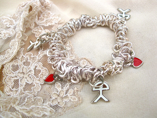 Love charm bracelet ~ cassandra