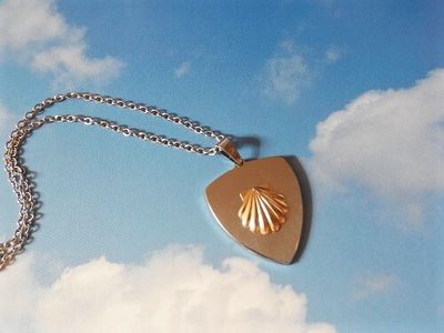 Wellness health-shield necklace with shell ~ slim
