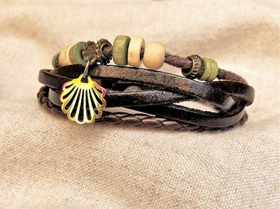 Camino bracelet Scalop shell - Fern