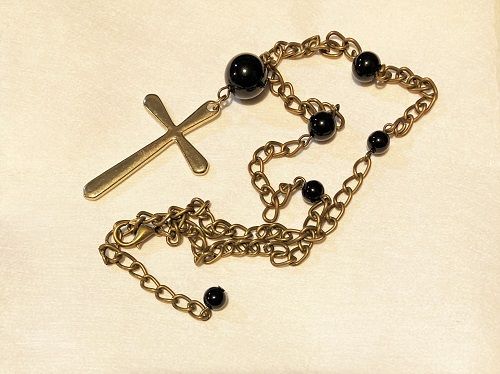 Christian cross necklace for faith when decision making