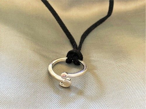 Semi Colon ring necklace
