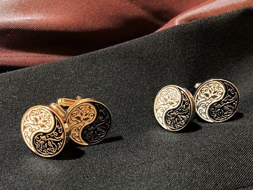 Yin Yang cufflinks for mental wellbeing