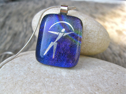 Dichroic glass necklace ~ Indalo MYSTICAL