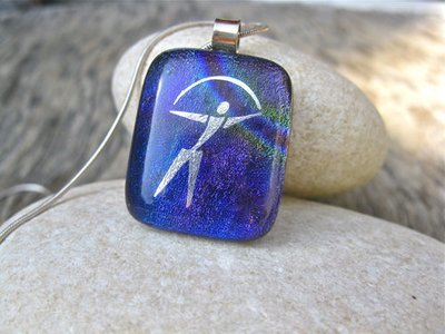 Dichroic glass necklace ~ Indalo  MYSTICAL
