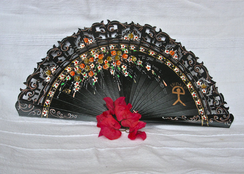 Spanish fan ~ double-sided Indalo maestranza