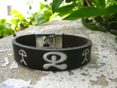 Leather Indalo bracelet ~ trio