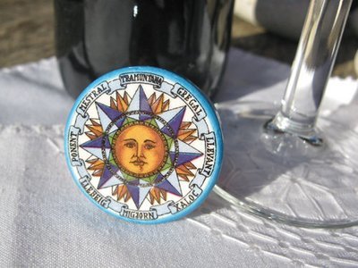 Spanish ceramic wine stoppers ~ sun series