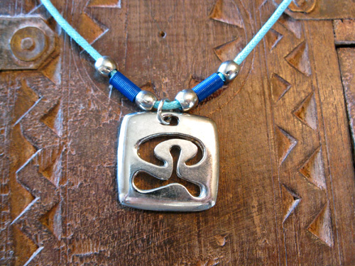 Dog tag, Indalo ~ square cut-out