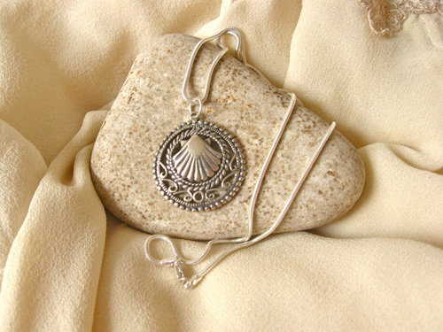 Way of St James Santiago necklace ~ filigree