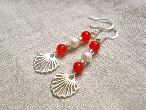 Compostela earrings for someone embarking on something new - even romance