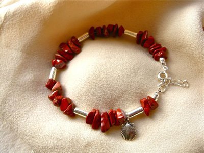 Red jasper guardian bracelet for life's camino
