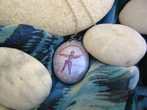 Charm necklace - pebble, Indalo MYSTICAL