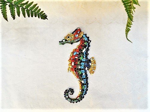 Spanish ceramic lucky Seahorse figurine ~ Sergio