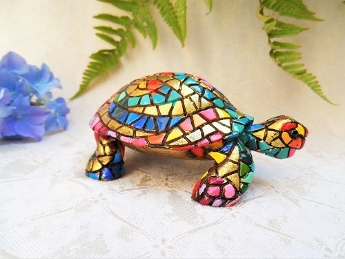 Spanish ceramic Tortoise figurine ~ Dylan